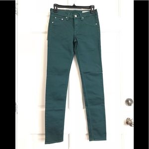Brand new rag and bone jeans legging dark green